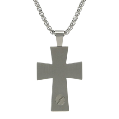 Ripplet Cross Cremation Pendant